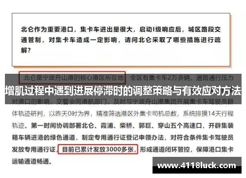增肌过程中遇到进展停滞时的调整策略与有效应对方法